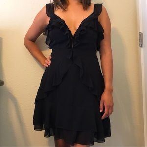 Black Storia Ruffle Dress